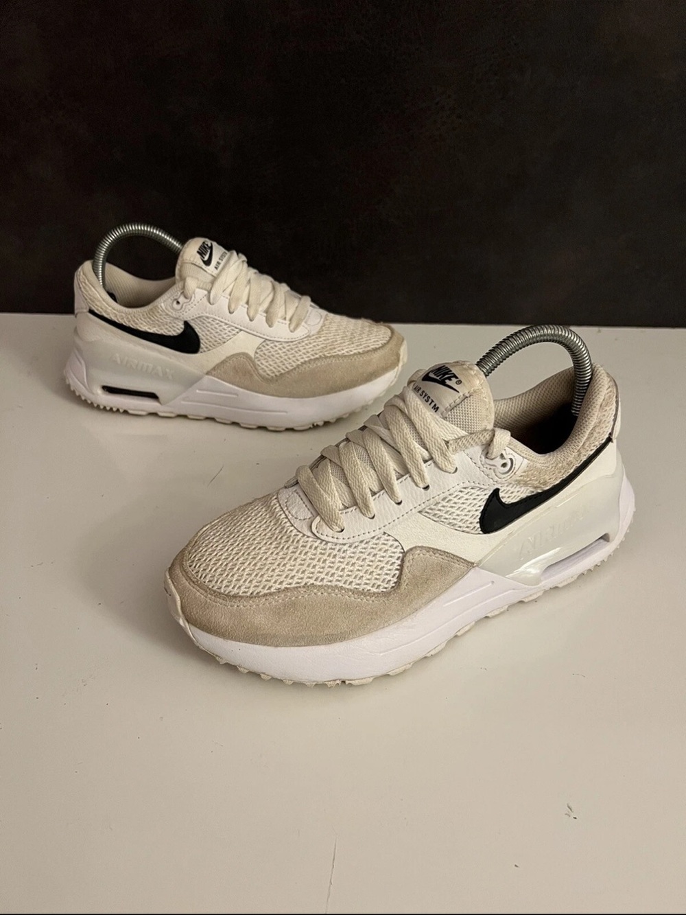 Nike Air Max System SYSTM Womens Sneaker shoes Size 7.5 DM9538-100 White N4